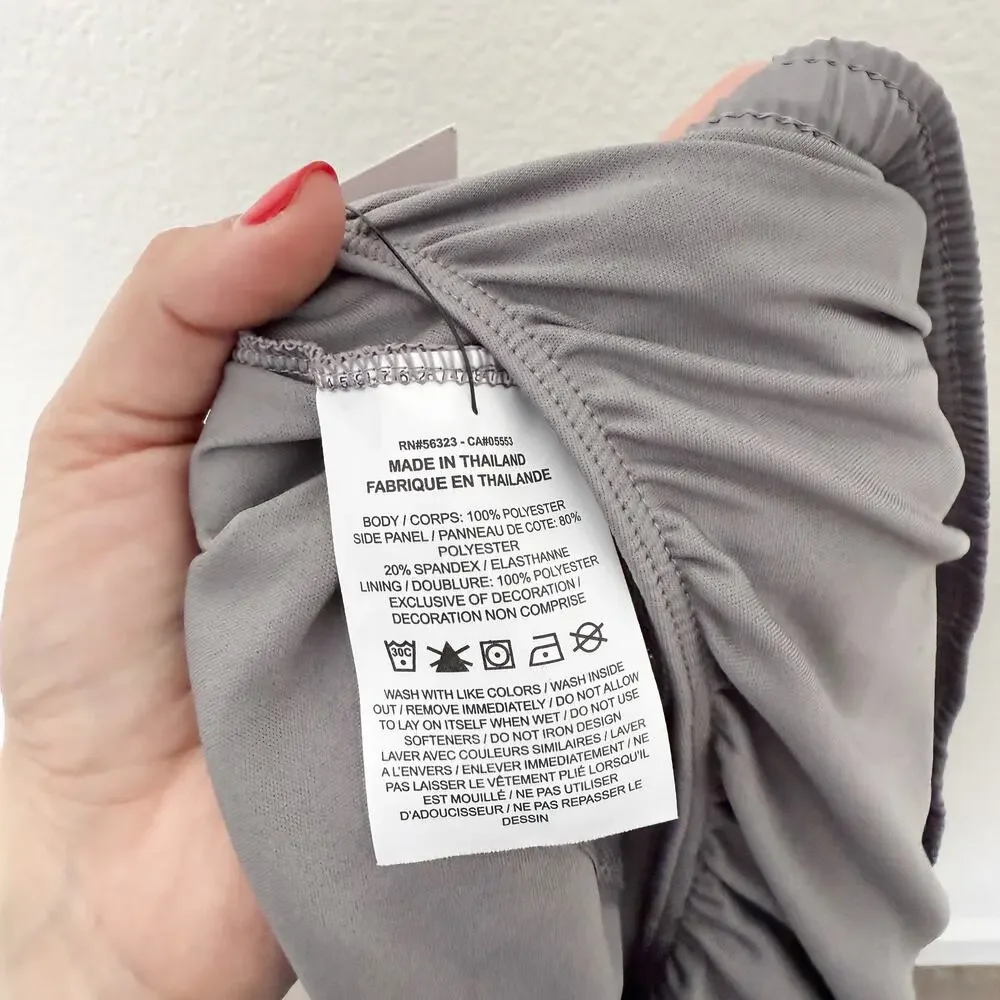 [Nike] Gray Pull-On Dri-Fit Built-in-Brief Tempo Running Shorts NWT Size Large L